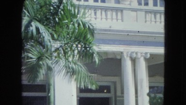 1964: Close-Up White Colonial Style Home in the Caribbean Kingston, Jamaica