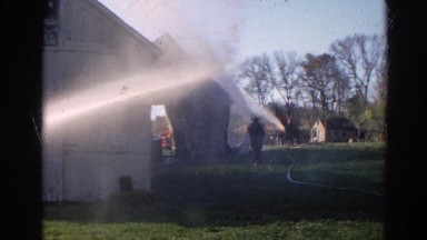 1968: Water Being Poured in Wauconda, Illinois