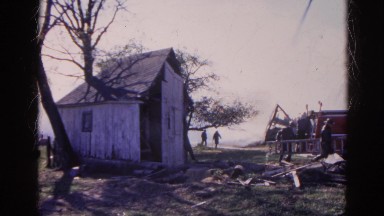 1968: a house is seen destroyed WAUCONDA, ILLINOIS
