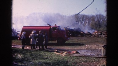 1968: a forest fire is seen WAUCONDA, ILLINOIS