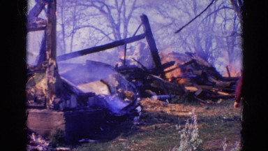 1968: a forest fire is seen WAUCONDA, ILLINOIS