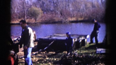 1962: a picnic in a forest area is seen CHICAGOLAND AREA