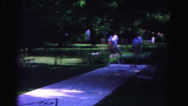 1962: four men play shuffleboard in a public park HAGERSTOWN, MARYLAND