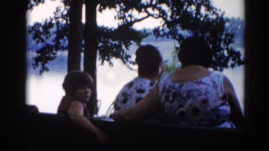 1962: a family is seen going on a trip with a small child CHICAGOLAND AREA