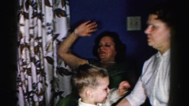 1956: a lady playing with a kid MADISON, WISCONSIN
