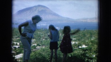 1964: Family Enjoys Visiting Beautiful Scenery in a Natural Location Hawaii