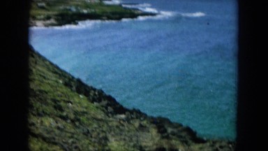 1964: the amazing rocky shore of a sea with blue water HAWAII