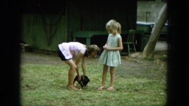 1964: a dog is seen being pet HAWAII