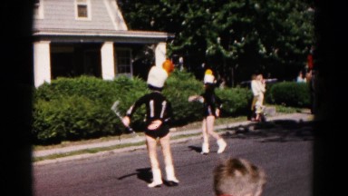 1966: girls on the street are point of attraction for everyone passing through