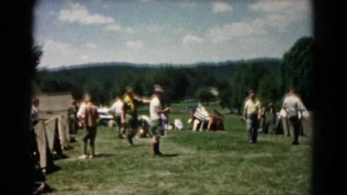 1966: Boy Scouts Setting Up Camp in a Valley, Hagerstown, Maryland