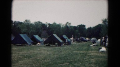 1966: Vacation Teepee Campground with Grass in Hagerstown, Maryland
