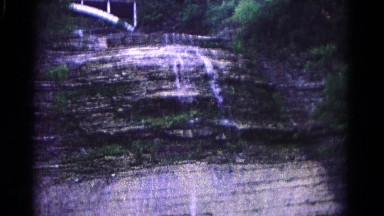 1966: water falling down a very flat cliff HAGERSTOWN, MARYLAND