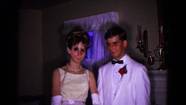 1966: couple getting ready for a formal dance. HAGERSTOWN, MARYLAND