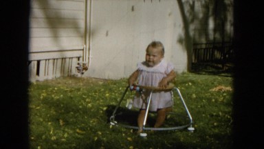 1964: a toddlers is seen crawling HAWAII