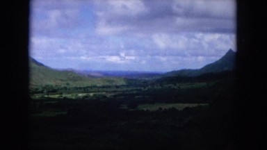 1964: Panoramic View of Mountains and Ocean in Hawaii
