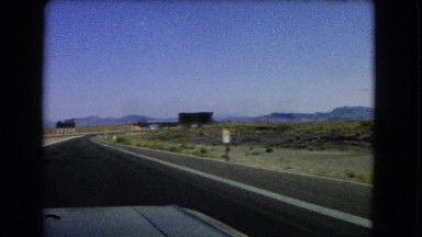 1966: a drive through an isolated highway on a clear and sunny day. CATALINA