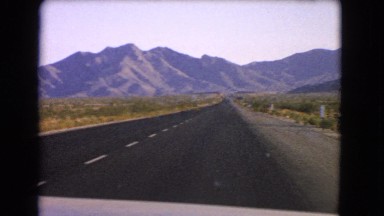 1966: a mountain area is seen traveling by road CATALINA, CALIFORNIA