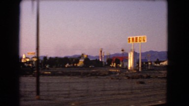 1966: a view from a road is seen CATALINA, CALIFORNIA