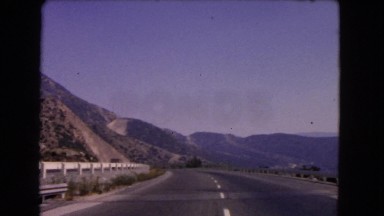 1966: driving through mountains on clear day CATALINA, CALIFORNIA