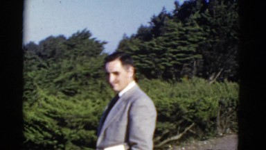 1952: a man in suit is seen walking SAN FRANCISCO, CALIFORNIA