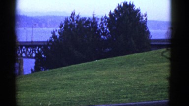 1952: very long and amazing bridge across the sea with blue water SAN FRANCISCO