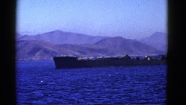 1952: a ship is seen SAN FRANCISCO, CALIFORNIA