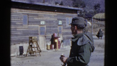 1952: nervous military new recruit at educational war training base