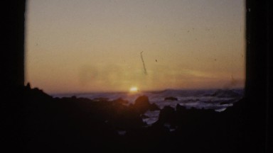 1952: a sunset is seen SAN FRANCISCO, CALIFORNIA