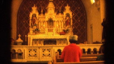 1964: the back of a church featuring elaborate and ornate details RACINE