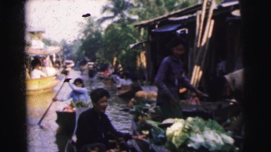 1962: floating flower markets in asia CALCUTTA