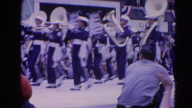 1964: presentations bands martial school american showing local culture