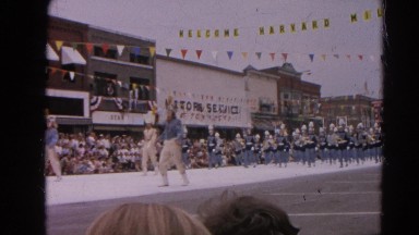 1964: marching band preforming HARVARD, ILLINOIS