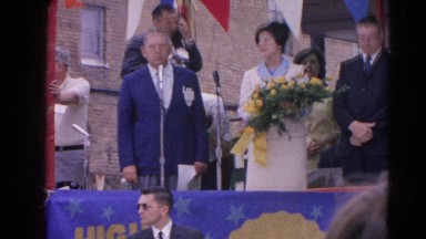 1964: an event to welcome some important politicians in the city hall HARVARD