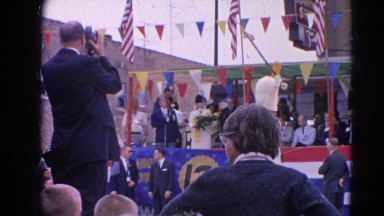 1964: a speech is seen in progress HARVARD, ILLINOIS