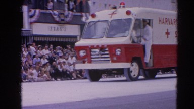 1964: an ambulance is seen in a parade HARVARD, ILLINOIS