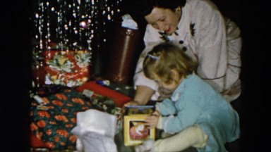 1956: watching daughter learn and play HICKSVILLE, NEWYORK