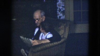 1951: the wonderful bond of reading between the young and old. CLEVELAND, OHIO