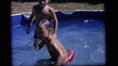 1964: a swimming scene CAMDEN NEW JERSEY