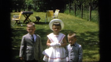 1964: children are seen in good dresses CAMDEN NEW JERSEY