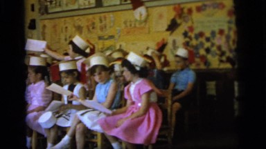 1964: children are seen indoors playing CAMDEN NEW JERSEY