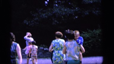 1964: a huge castle is always a point of interest among lots of people