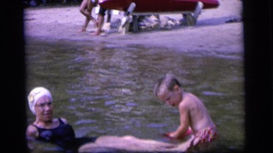 1964: a swimming scene CAMDEN NEW JERSEY
