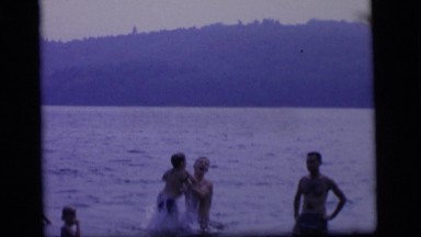 1964: family time in the water CAMDEN NEW JERSEY