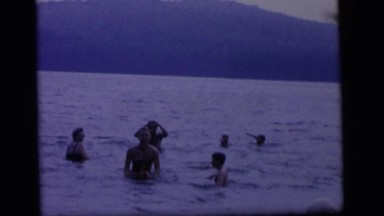 1964: a slow motion swimming scene CAMDEN NEW JERSEY
