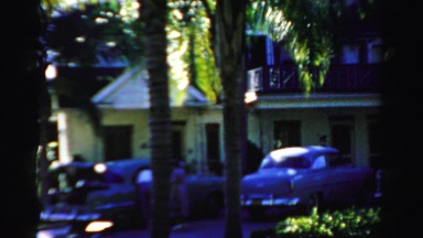 1955: Man Suddenly Appears in Miami, Florida Street Scene