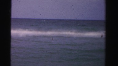 1955: beach scene is seen MIAMI, FLORIDA