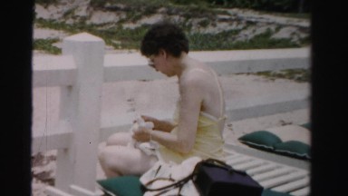 1955: woman is seen posing MIAMI, FLORIDA
