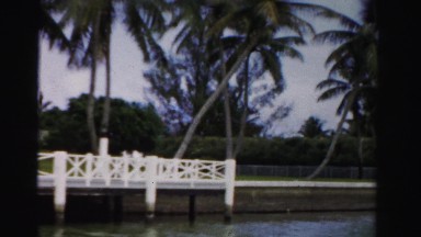 1955: traveling by boat MIAMI, FLORIDA