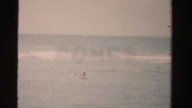 1955: beach scene is seen MIAMI, FLORIDA
