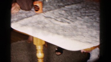 1961: an indoor family party is seen HAGERSTOWN, MARYLAND